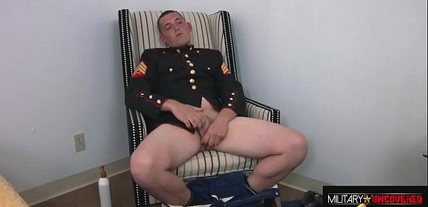  MARINE ROUND TWO, JACKING OFF IN MY DRESS BLUES